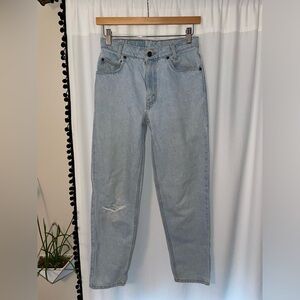 Vintage Levi’s 550 student jeans orange tab 26 W distressed rare light wash